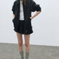 Casual & versatile gathered hem jacket | 2 color