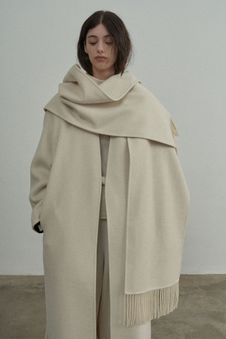 Cloak-style Loose Wool Double-faced 2024 Woolen Coat