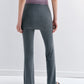 Elastic lyocell blend soft yoga pants with a mini skirt | 2 color