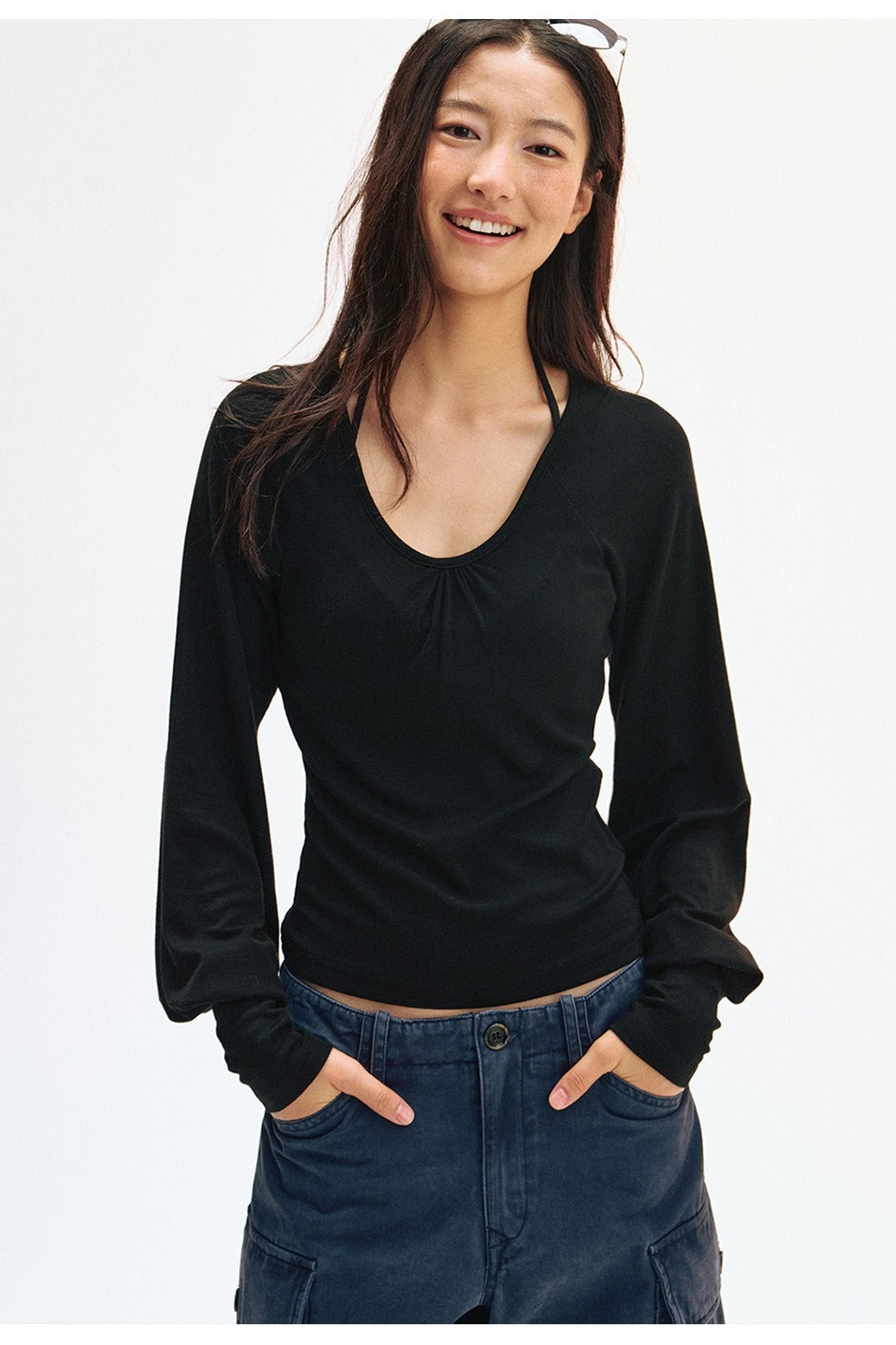 Lightweight Tencel-wool blend top | 4 color