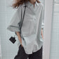 100% washed cotton loose-fit shirt | 5 color