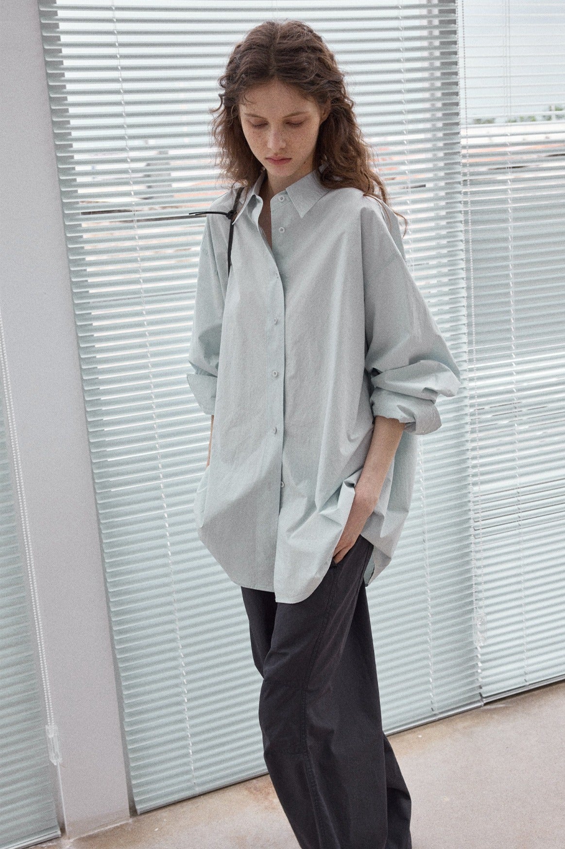100% washed cotton loose-fit shirt | 5 color