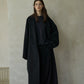 100% wool languid robe style double-faced overcoat | 5 color