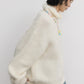 Alpaca blend elastic and cozy high-neck sweater | 4 color