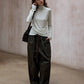 Wool containing soft and elastic waisted top | 7 color