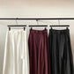 Cotton blend cocoon-shaped wide leg pants with a belt | 3 color