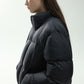 Stand-up collar chic style short down jacket | 4 color