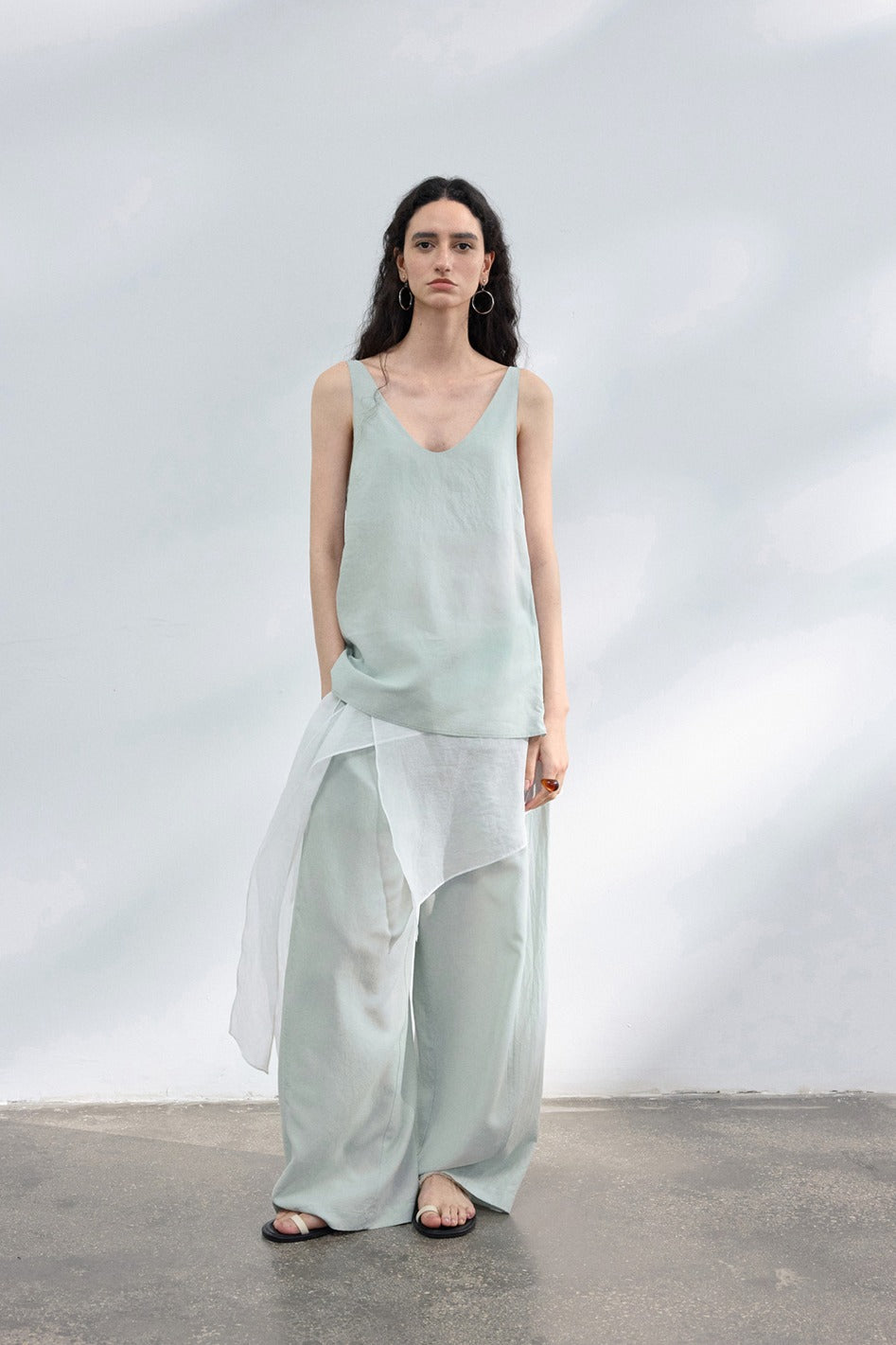 Lyocell soft simple tank top | 4 color