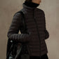 Lightweight hourglass silhouette down jacket | 3 color