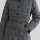 Wool blend fabric with duck down quilted down jacket | 2 color