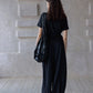 Wool blend check pattern loose structure pants | 2 color