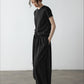 Cotton blend twisted edge T-shirt | 4 color