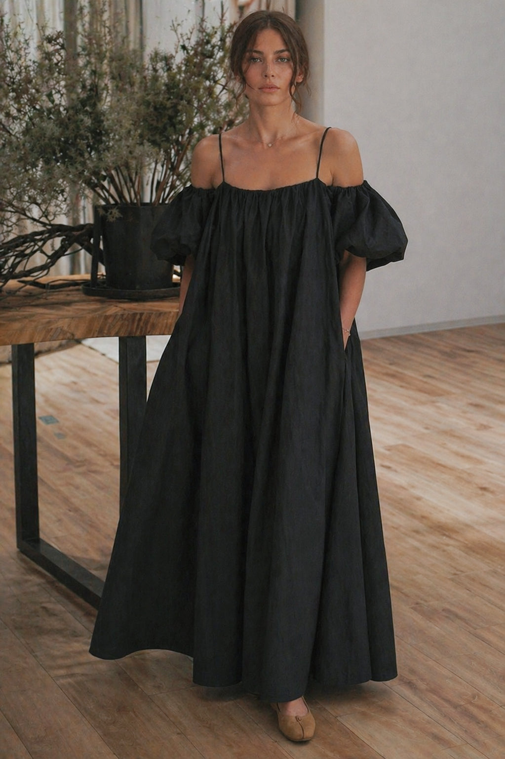 Robe longue convertible, prête pour la plage