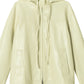 Soft PU sleek jacket with drawstrings | 3 color