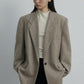 Wool blend loose style smart suit blazer | 3 color