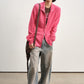Wool blend slouchy fit dual-zip cardigan | 8 color