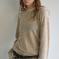 Acrylic-linen fake two-piece lightweight knitwear | 3 color