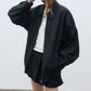Casual & versatile gathered hem jacket | 2 color