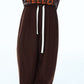 Relaxed fit banana shape cropped casual pants | 4 color