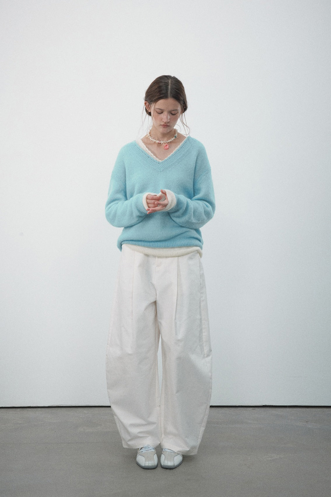 Pantalones anchos de algodón con forma de plátano | 4 colores