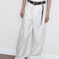 Cotton blend banana-leg suit pants | 2 color