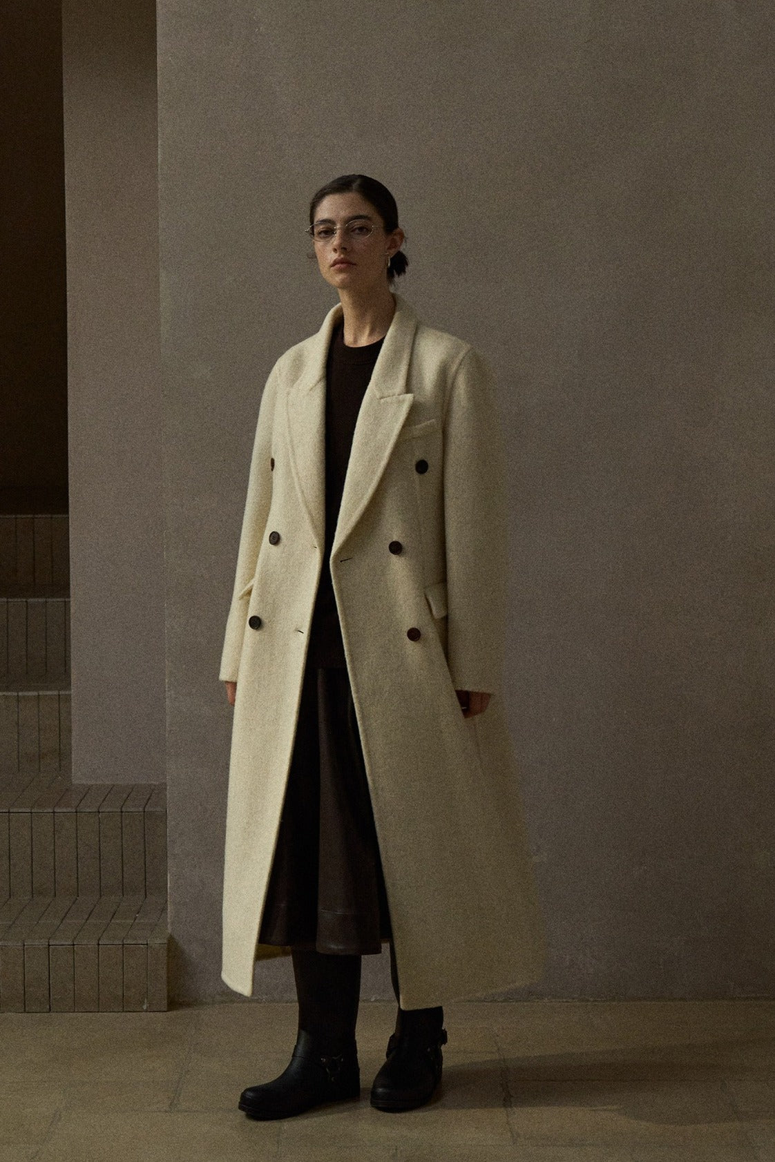 Manteau polyvalent à coupe droite 100 % laine | 4 couleurs