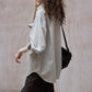 100% cotton bubble-textured fabric hooded shirt | 3 color