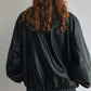 Soft texture relaxed fit stand collar jacket | 2 color