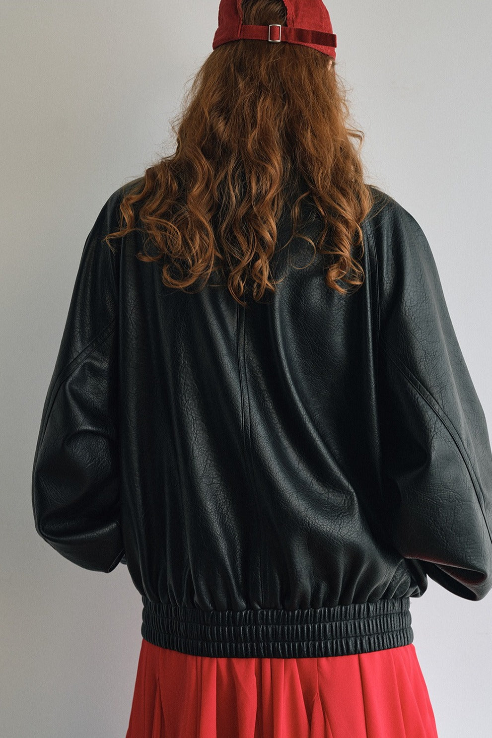 Soft texture relaxed fit stand collar jacket | 2 color