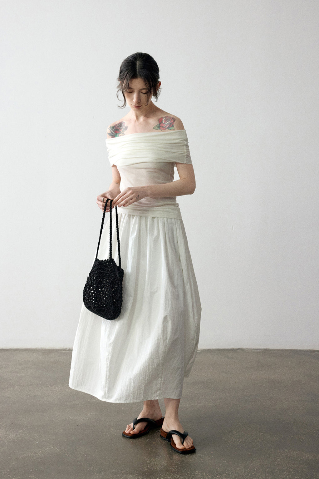 Textured surface peplum shape skirt | 3 color