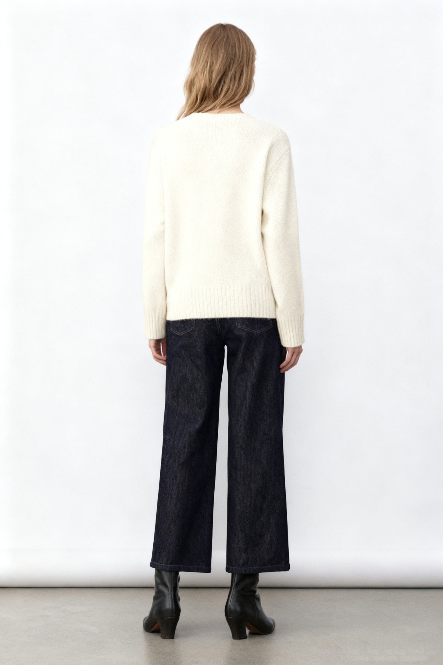 vaqueros rectos de mezcla de algodón con forro polar