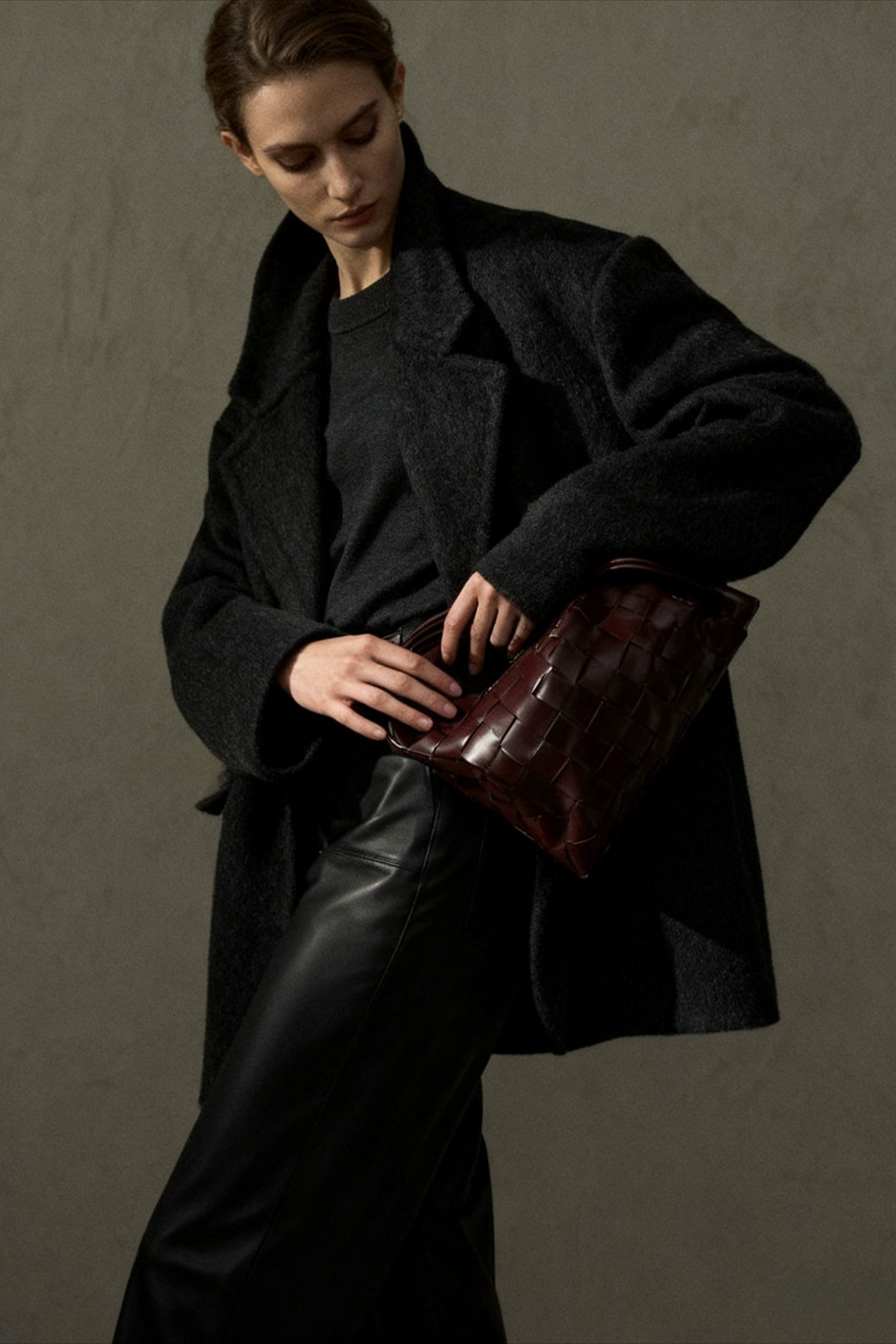 100% wool loose-fit fluffy texture jacket | 3 color