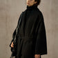 Wool blend batwing silhouette relaxed fit jacket | 2 color