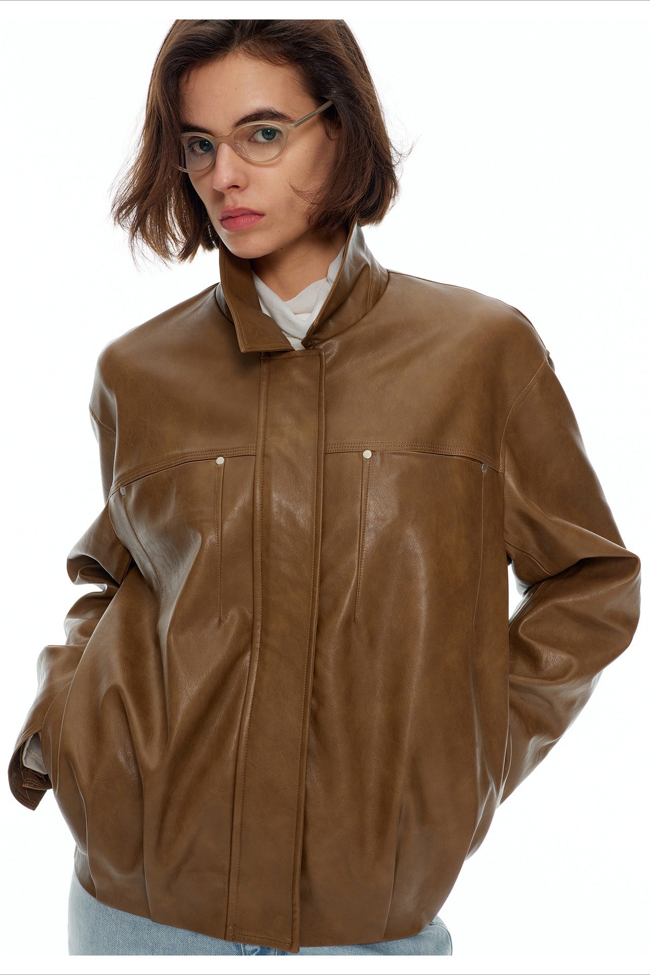 PU leather jacket | 2 color