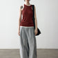 100% cotton paper-like texture wide leg pants | 4 color