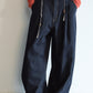 Cotton blend loose fit mid-low rise jeans | 2 color