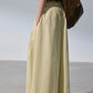 100% Cotton wide leg cropped culotte pants | 3 color