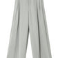 Lyocell blend brushed textured wide leg pants | 5 color