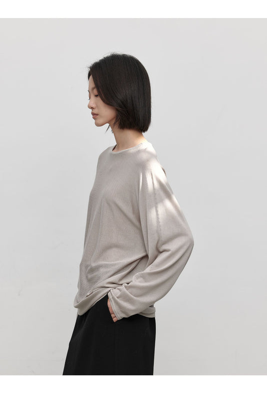 Tencel blending silk seamless knitwear | 6 color