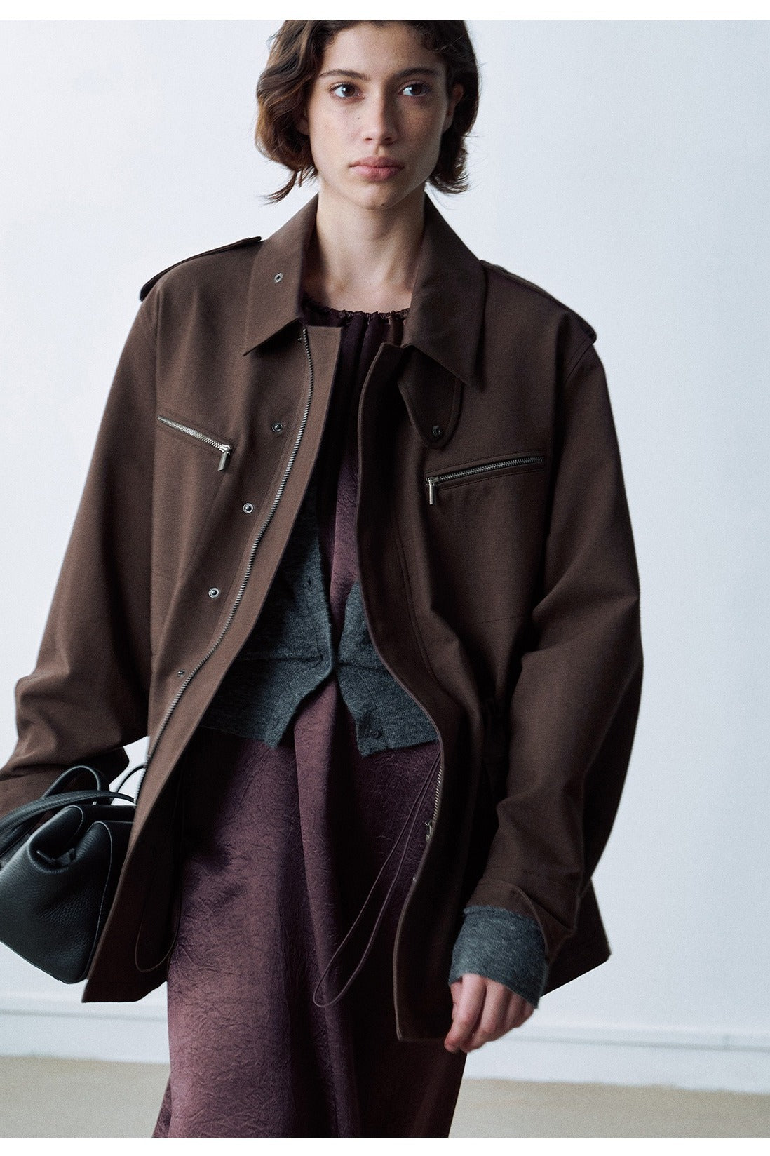 Cotton-wool blend structured jacket | 2 color