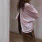 Wool containing soft and elastic waisted top | 7 color