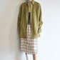 Linen blend relaxed-fit embroidery shirt | 3 color