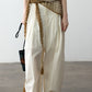 100% cotton paper-like texture wide leg pants | 4 color