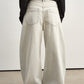 100% washed cotton curved silhouette jeans | 3 color