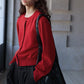 100% wool classic round neck cardigan | 5 color