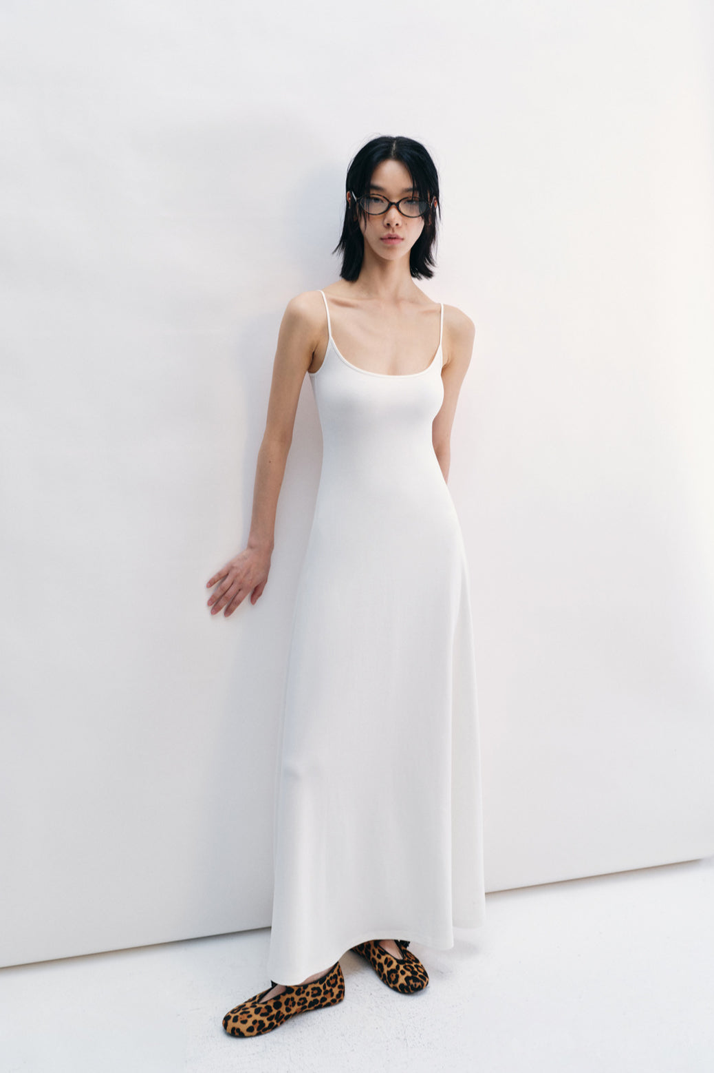 Elastic slim sling max-dress | 3 color
