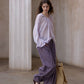 Wide leg elastic waist pants