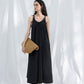 Cotton blend soft sling dress | 4 color