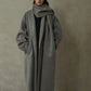100% wool languid robe style double-faced overcoat | 5 color