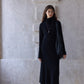 Cotton blend minimalist henry collar dress | 3 color